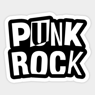 punk rock logo Sticker